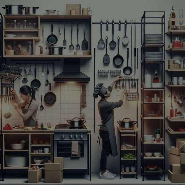 Comment maximiser l'espace de stockage dans une cuisine de restaurant compacte ?